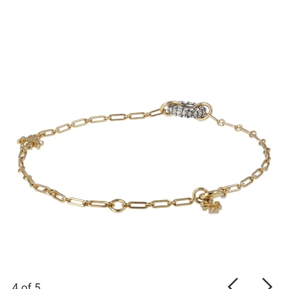 🌸Tory Burch Roxanne Chain Carabiner Bracelet - Picture 2 of 8